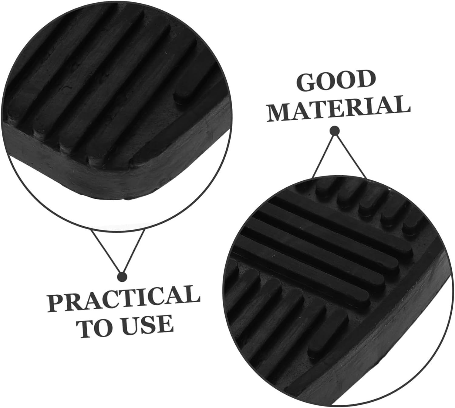 ULTECHNOVO 2pcs Rubber Brake and Clutch Pedal Covers Nonslip Pads for Enhanced Grip and Safety Cars and Trucks Replacement Pads for Worn Pedals