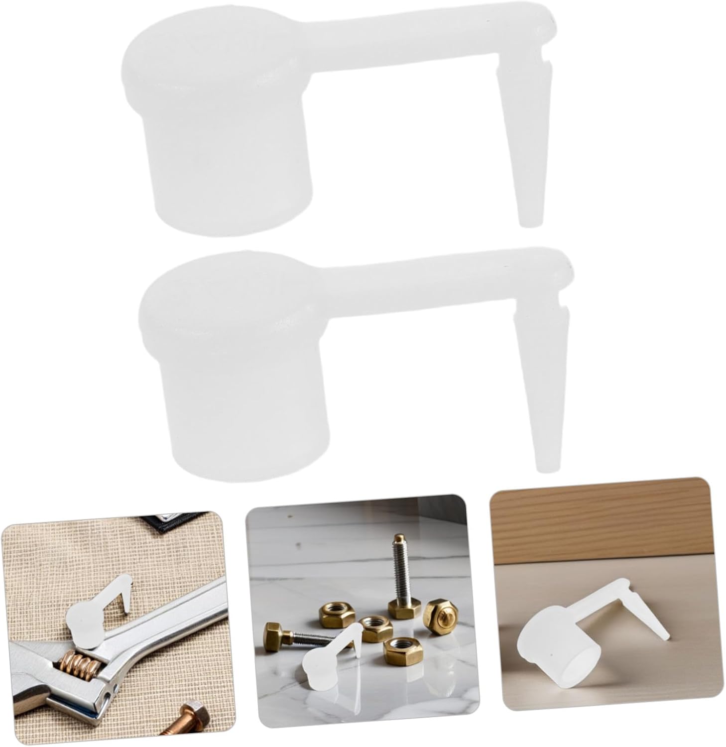 2pcs Facial Steamer Parts Replacement Plug, Rubber Leak-Proof White