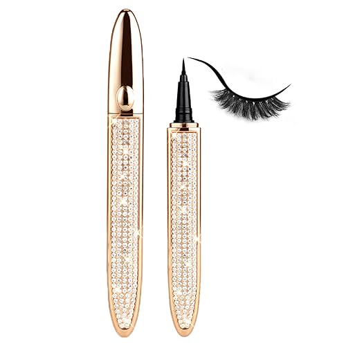 Lápiz delineador de ojos autoadhesivo con pegamento para pestañas, mágico autoadhesivo de larga duración, no magnético, sin florecer, delineador de