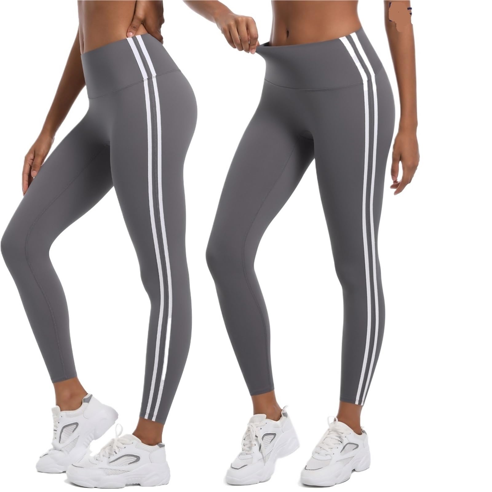 Spodnie do jogi slim trening bieganie sportowe legginsy trening kontrola brzucha