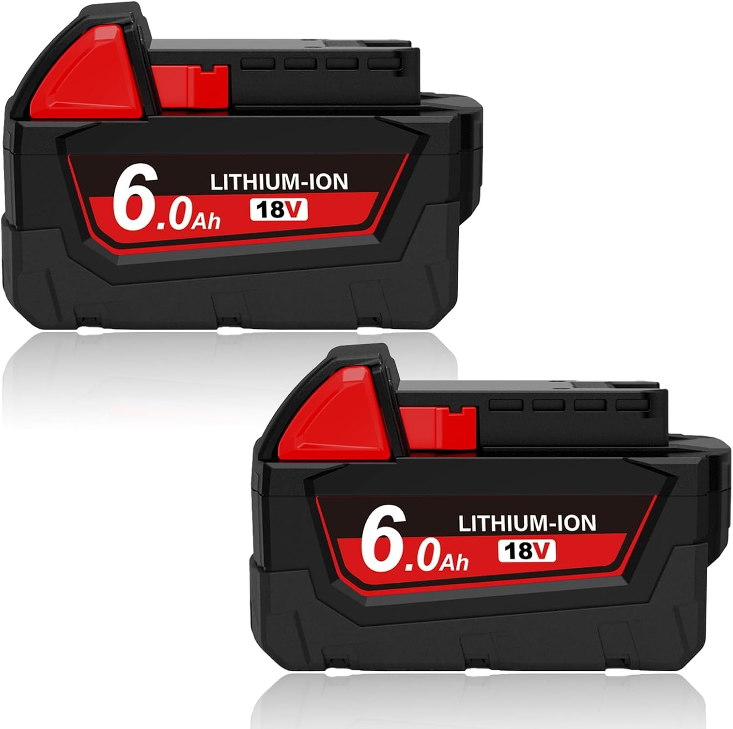 Simple Plus+ 6.0Ah 18V Replacement for Milwaukee Batteries Compatible with Milwaukee M18 Battery, 18 Volt Lithium-ion Battery 48-11-1815 48-11-1820 48