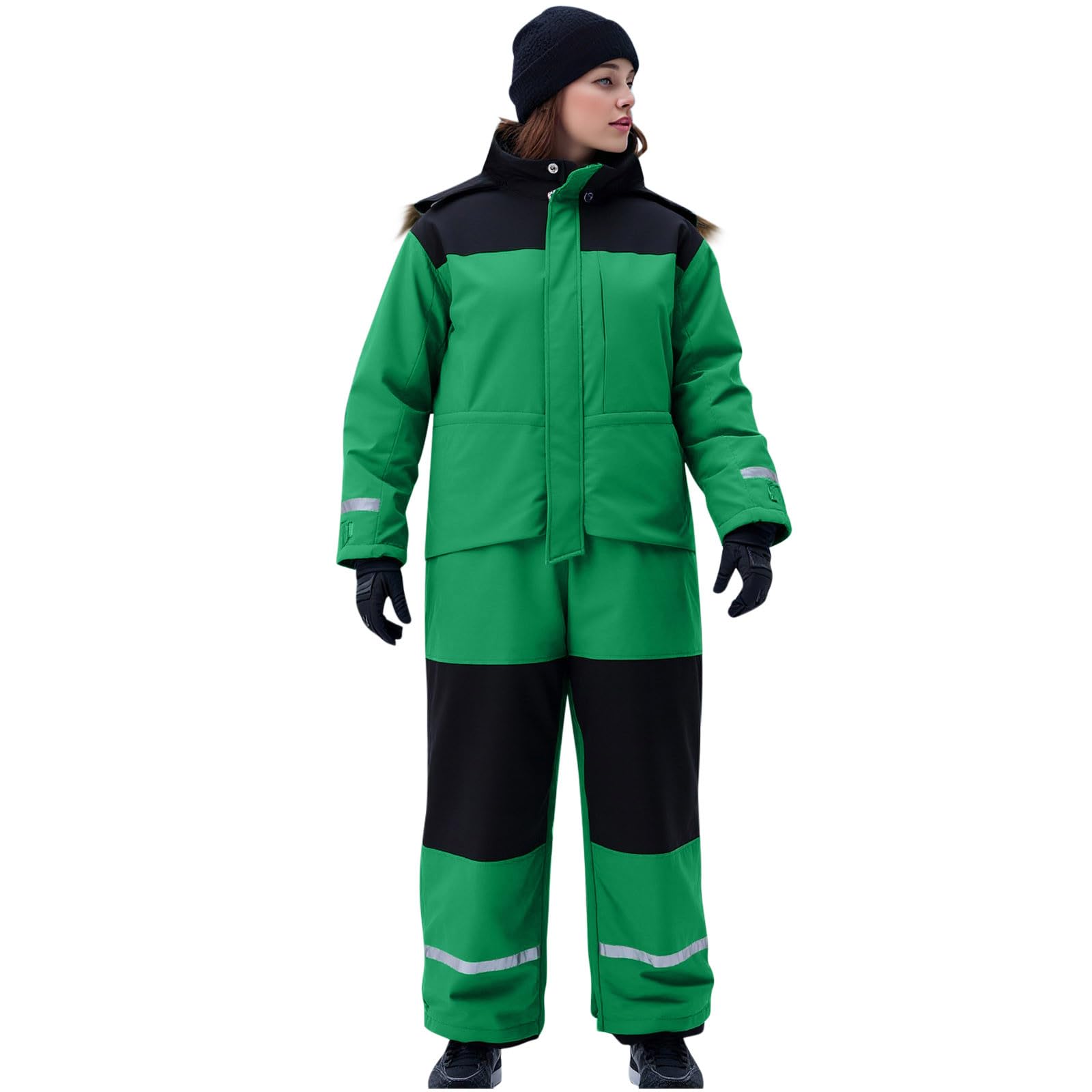 Generisch Damen Schneeanzug Einteiler Skioverall Jumpsuit Winter Skianzug