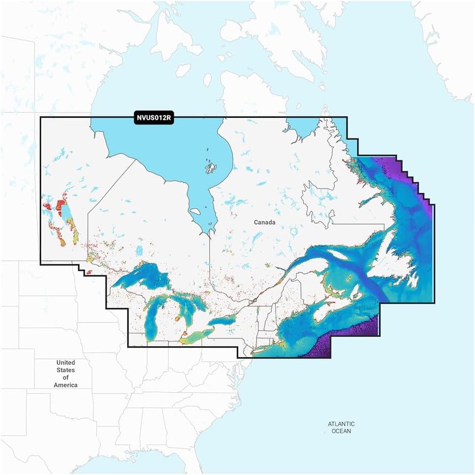 Part Synergy Replacement for Marine Cartography Navionics Vision+ Garmin GPS Canada East NVUS012R SD Card 1 Year Auto Guidance Direct Fit