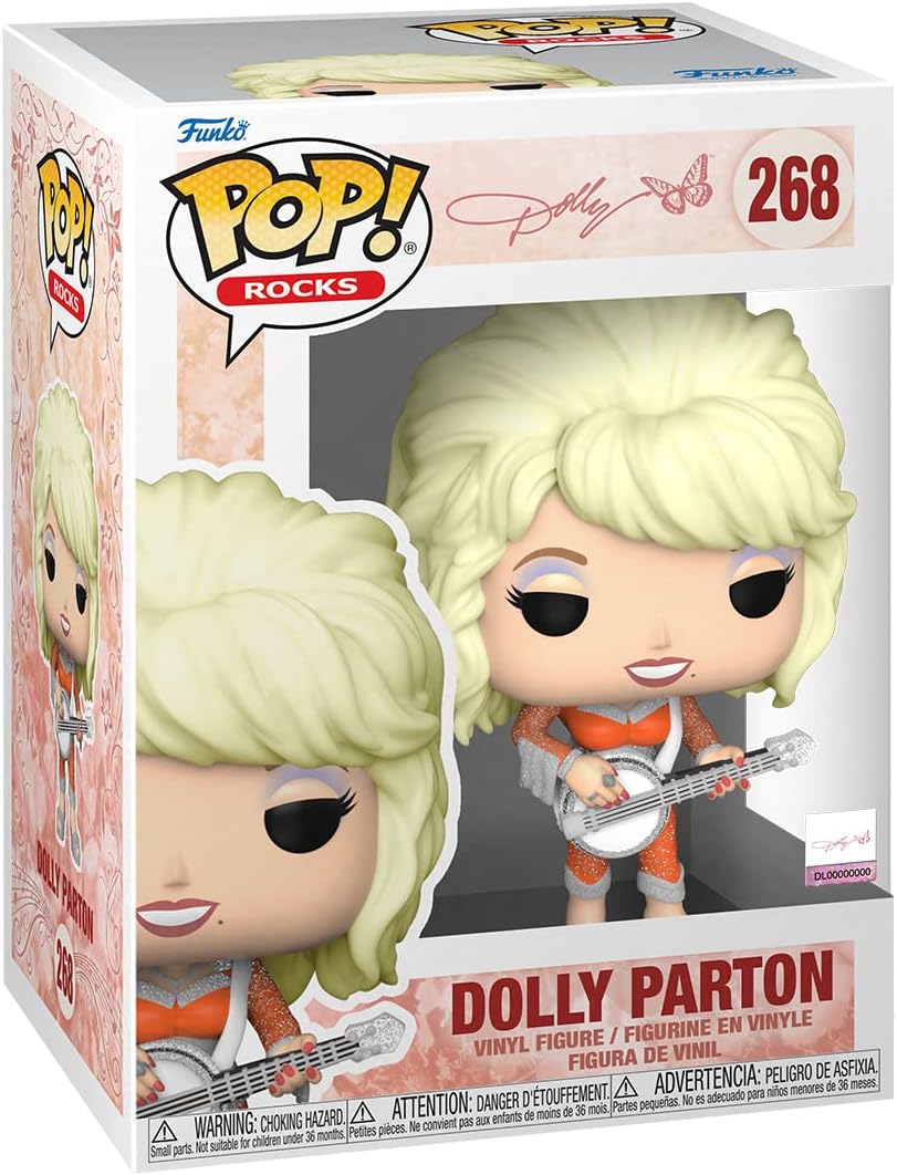 Funko POP! Rocks: Dolly Parton - Collectable Vinyl Figure - Gift Idea - Official Merchandise - for Kids & Adults - Music Fans - Model Figure for Collectors and Display