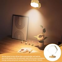 GOMETY LED Fali Lámpa Érintésvezérléses USB Töltős Forgó 3 Színmód Dimmer 4