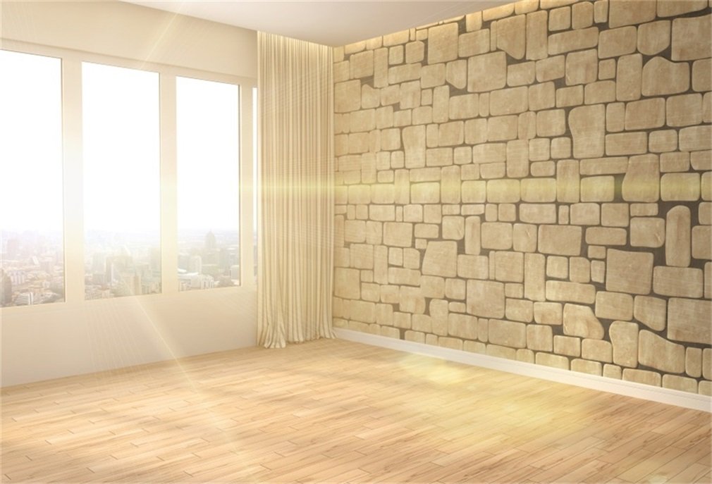 YongFoto Sfondo Fotografico In Vinile 2,2 X 1,5 M – Sunny Interior Con Finestra Su Città – Per Studio, Feste, Video YouTube - 5