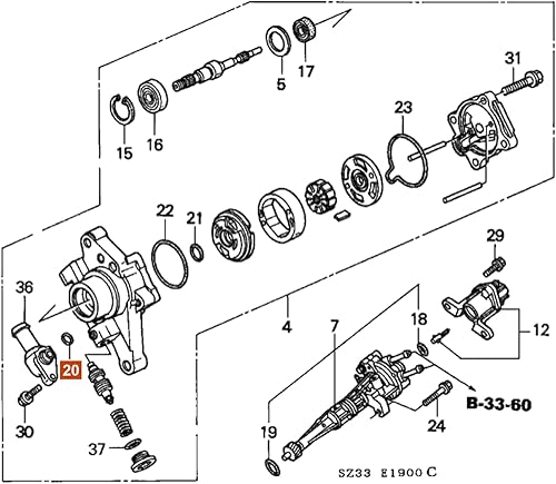 Miniatura 3 de 91345-RDA-A01/91370-SV4-000 Junta tórica de dirección asistida para Honda P/S Sellos de bomba Juego de entrada y salida 926-157 (2/juegos)