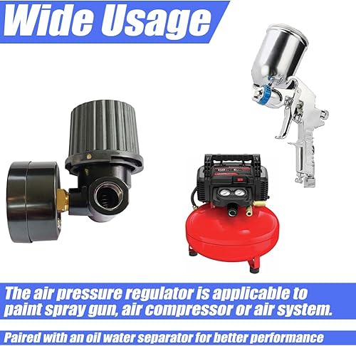 Miniatura 5 de Regulador de presión de aire de reemplazo 14 "NPT rosca para compresor de aire 1 unids