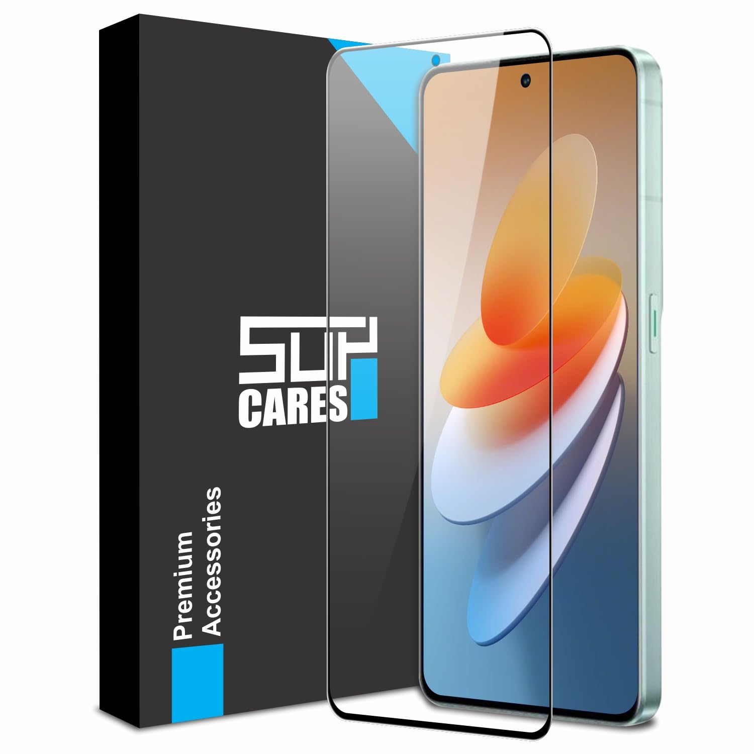 SupCares Edge to Edge Tempered Glass for Oppo Reno8 Pro 5G and Oppo F25 Pro 5G (6.7 Inch) with Easy Self Installation Kit | Black (B0C6Q8SXMR) Amazon Price History, Amazon Price Tracker
