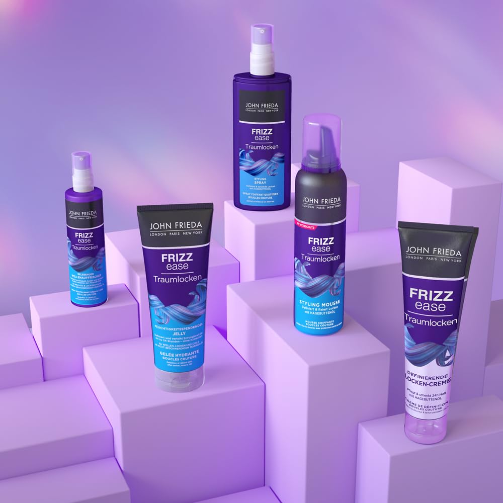 John Frieda Traumlocks Jelly – zawartość: 200 ml – nawilżający – definiuje i nadaje sprężystości do 24 h – Frizz Ease Serie