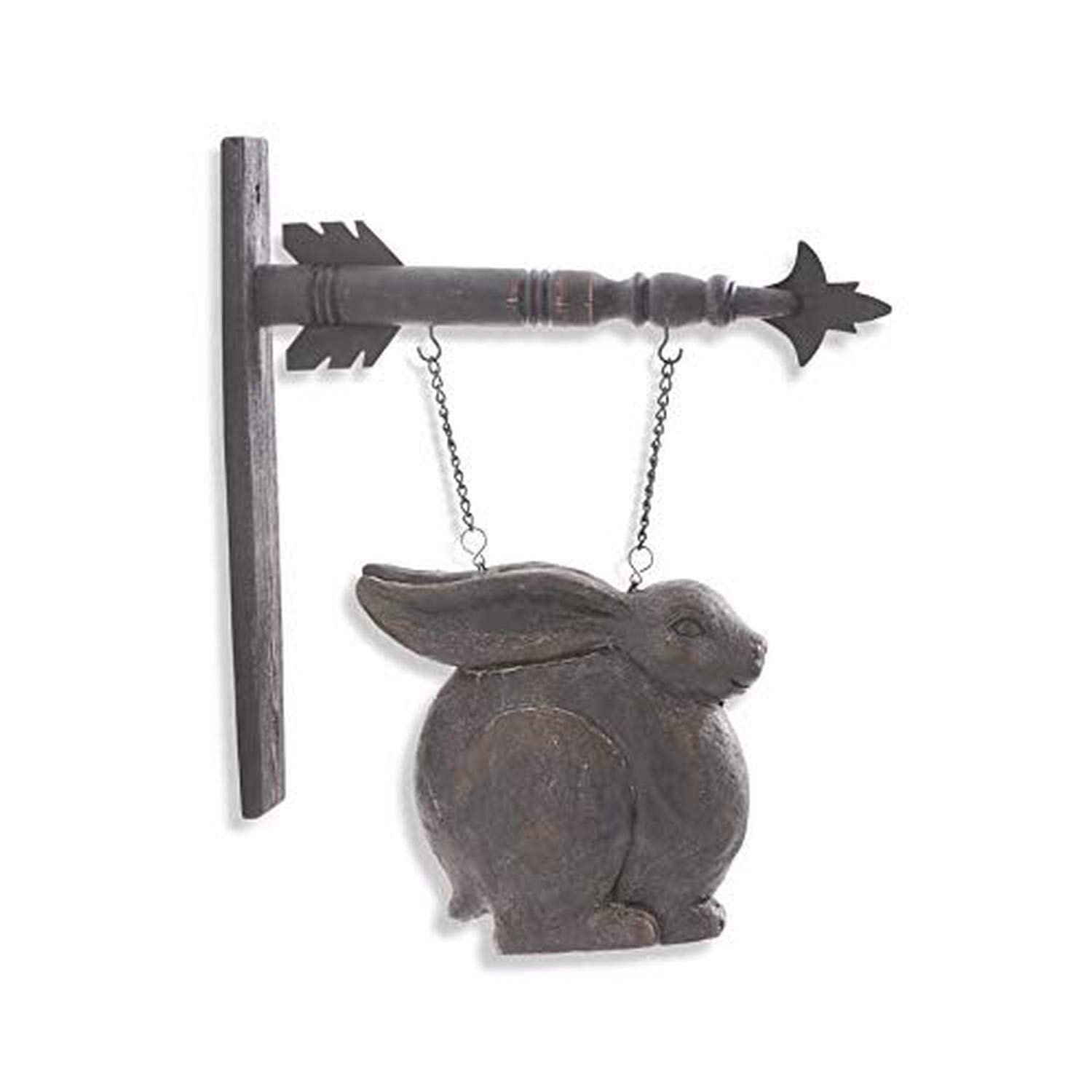 Amazon.com: K&K Interiors 14365A Small Dark Brown Sitting Rabbit