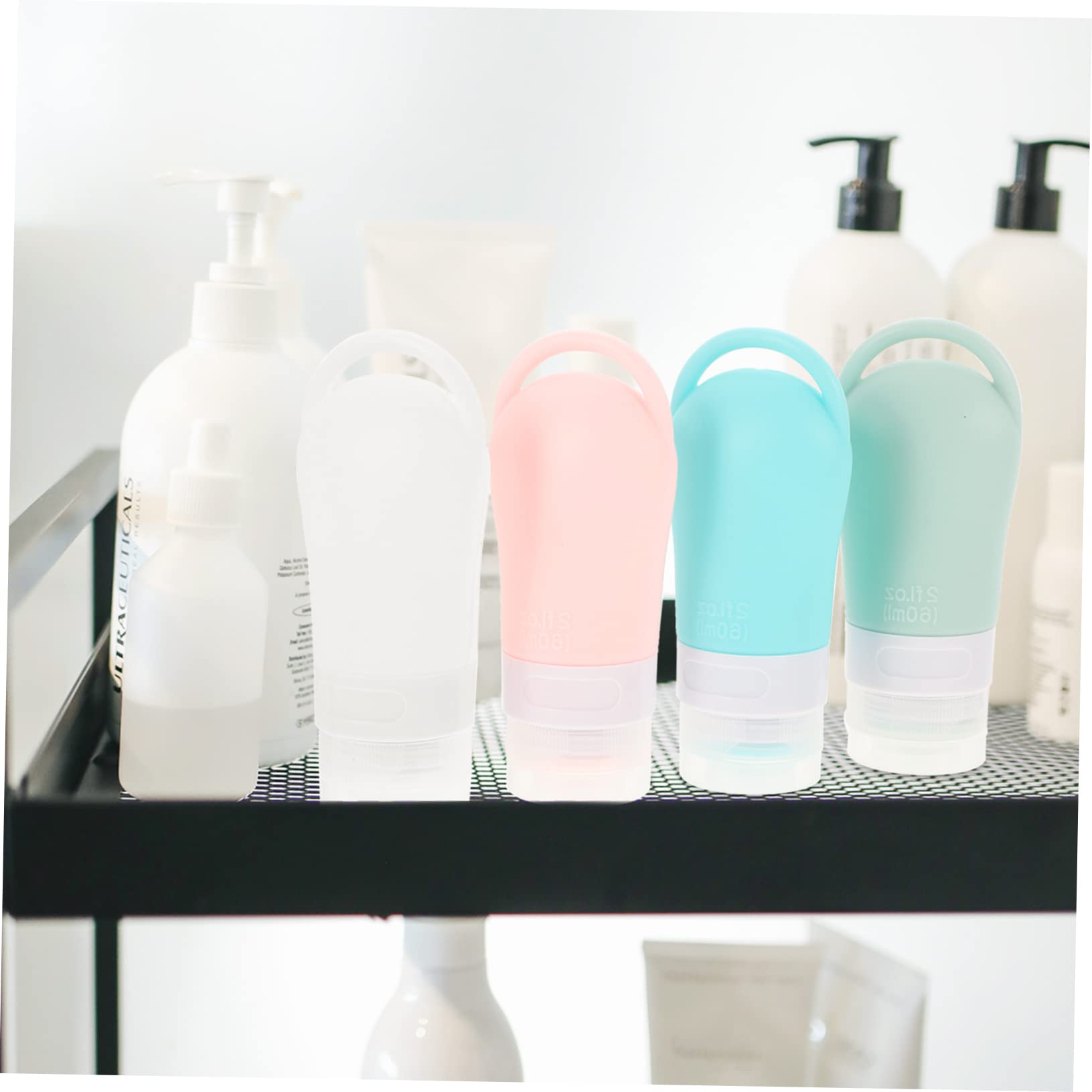 minkissy 12piezas Botellas De Silicona Rellenables Para Viaje Contenedores Portátiles De Perfectos Para Lociones y Cosméticos Diseño y Práctico Para Ahorro De Espacio