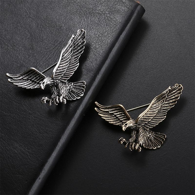 4Pcs Rhinestone Eagle Brooch Pin for Men and Women Parties and Special Occasions Gift3