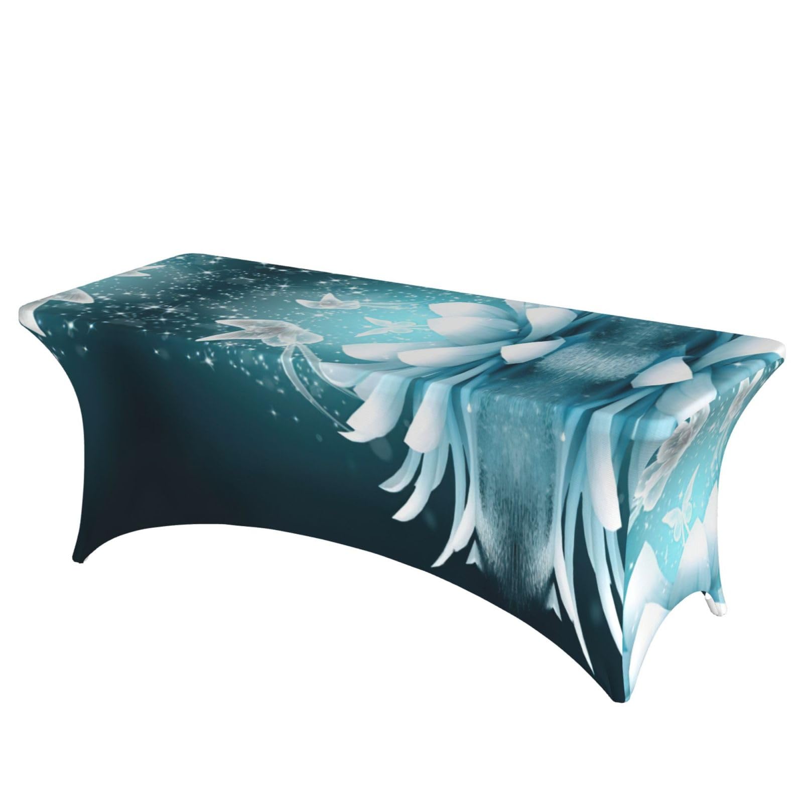 Nappe de table extensible anti-pli housse élasthanne de protection mariage et banquet