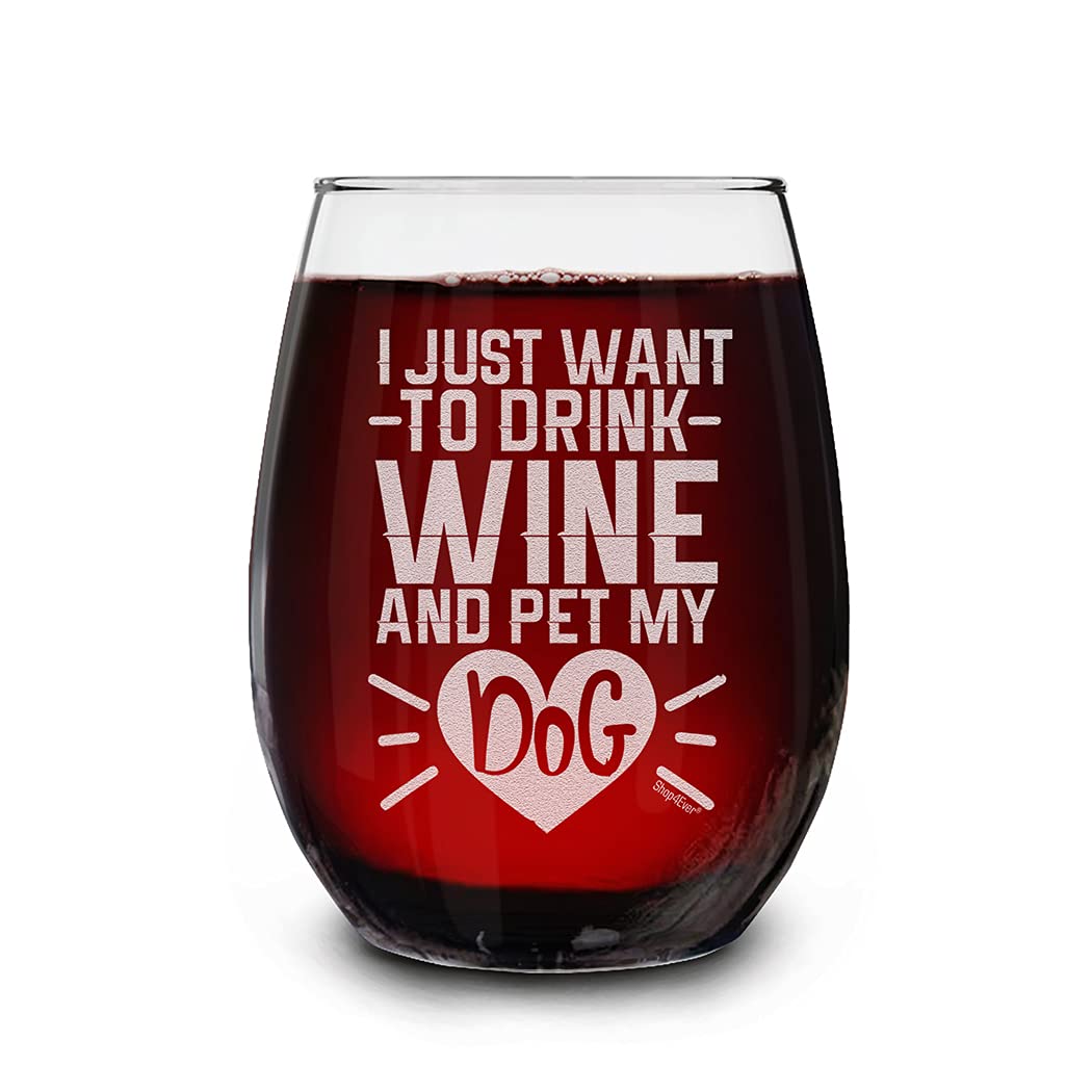 Verre à vin chien et humour pour des soirées détentes à la maison