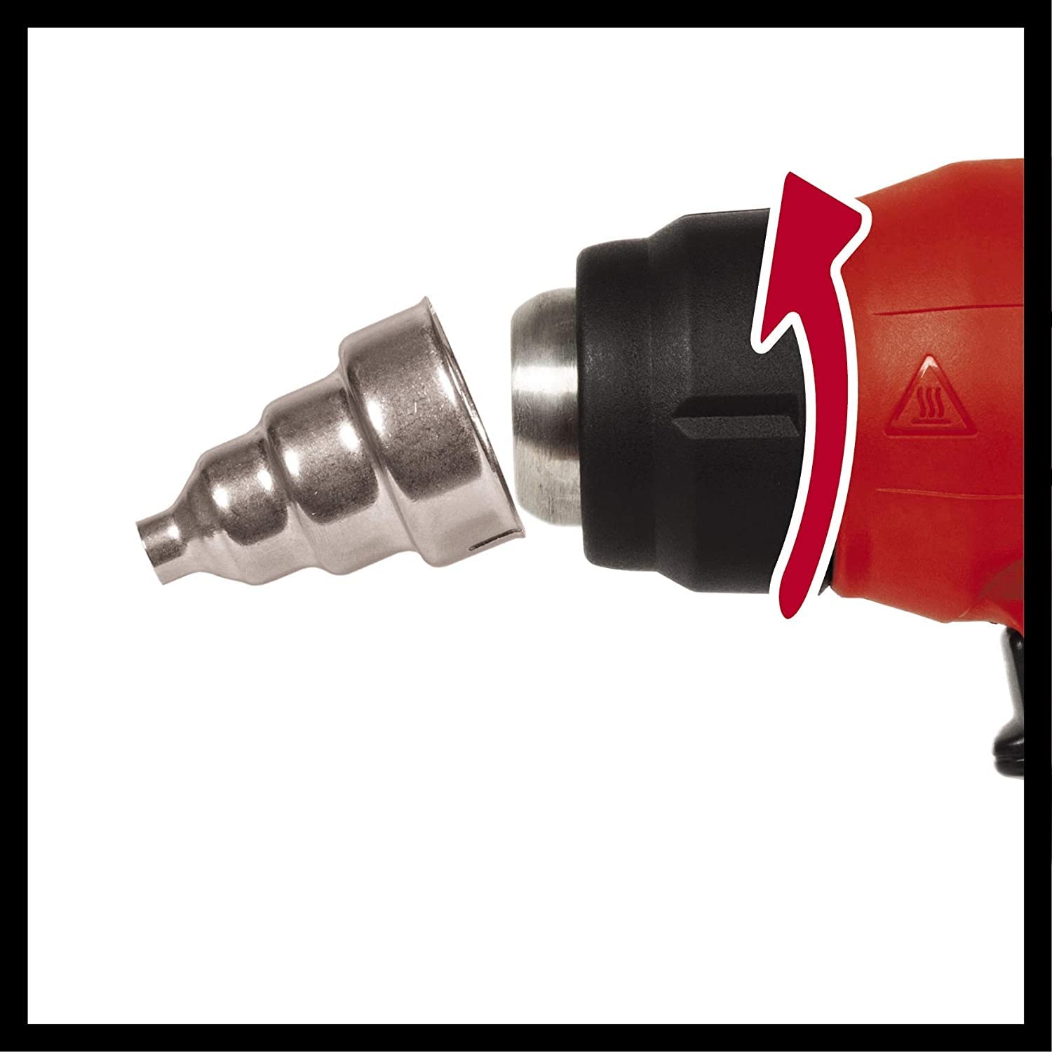Einhell Pistola de aire caliente a batería - TE-HA 18 Li Power X-Change, Temperatura máx. 500 °C, máx. 200 L/min, 2 escalones de temperatura, incluye 1 batería de 2.5Ah y cargador individual