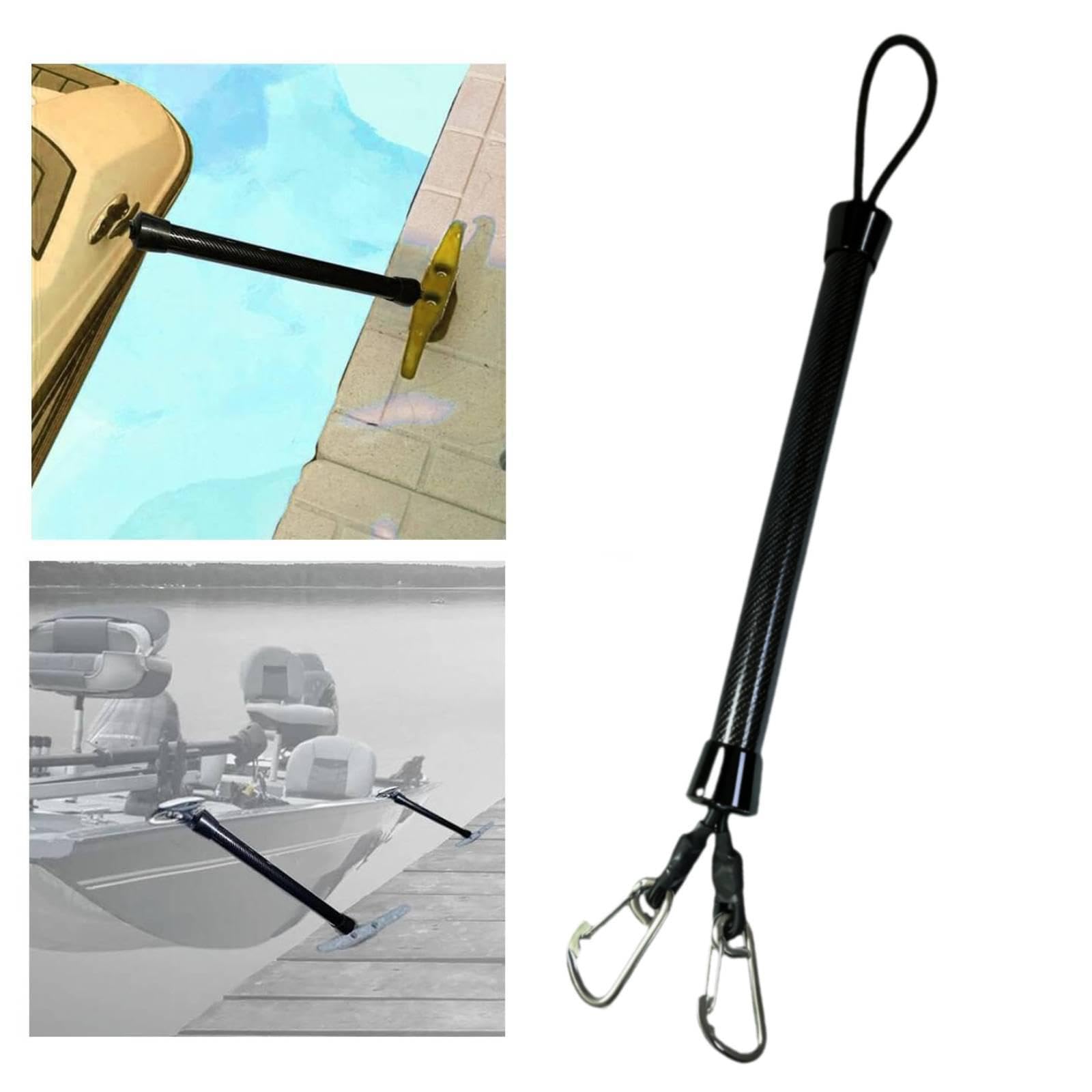 Cima di Ancoraggio Telescopica per Ormeggio, Asta Nautica in Acciaio Inossidabile E Fibra di Carbonio, Accessorio Portatile E Impermeabile, Adatta per