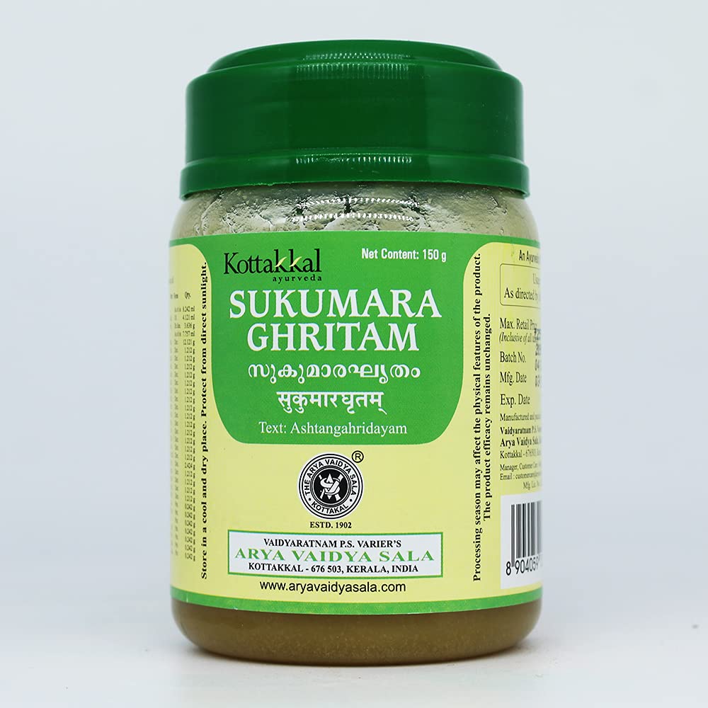 Sukumara Ghritam-150GM, (Pack Of 1), Of Arya Vaidya Sala Kottakkal and get Golden Oldie Herbs®, Sukanthi Pills-1gm