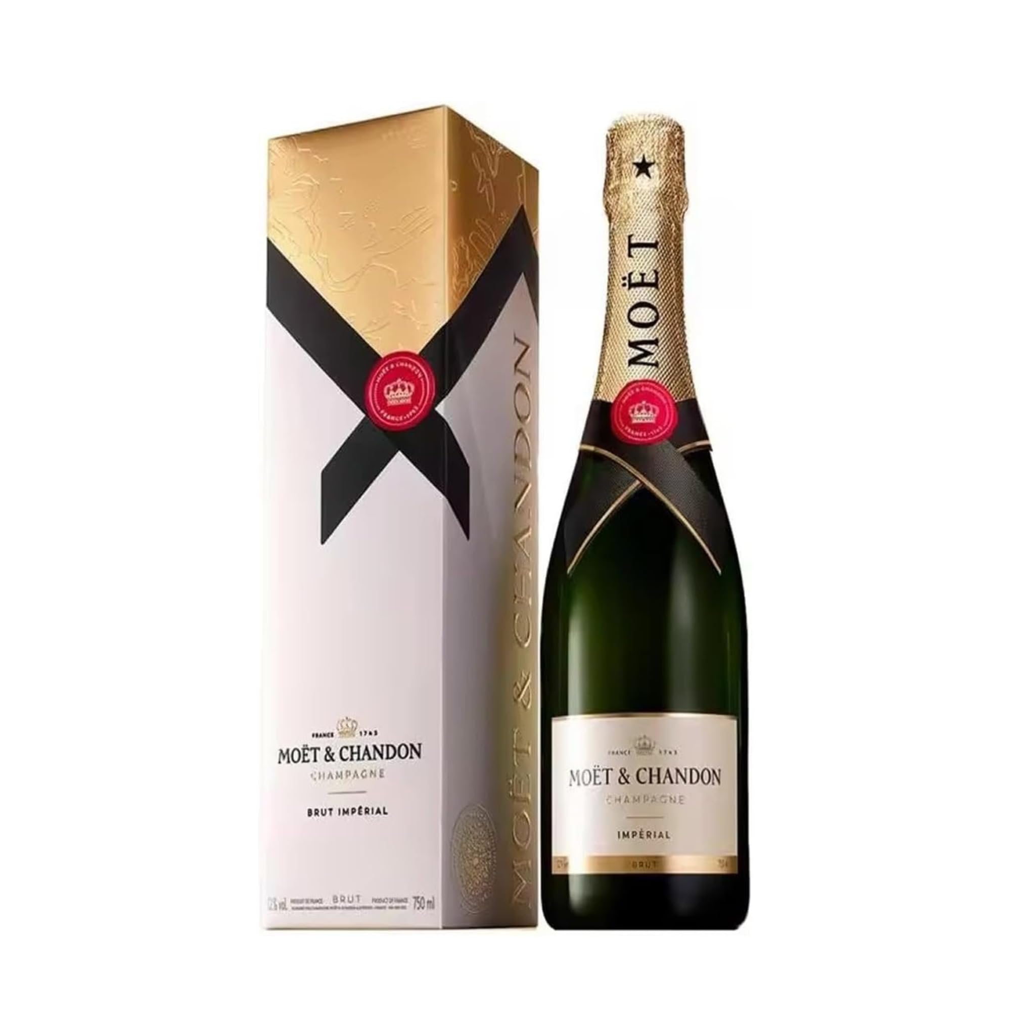 Moët & Chandon Champagne Imperial Brut 12% Con Estuche - Botella de Champan Moet Chandon x 75 cl Con Estuche Especial - ENVIO 24 H - Caja Reforzada - Mejor Selección ENOVINOS THE WINE BRAND