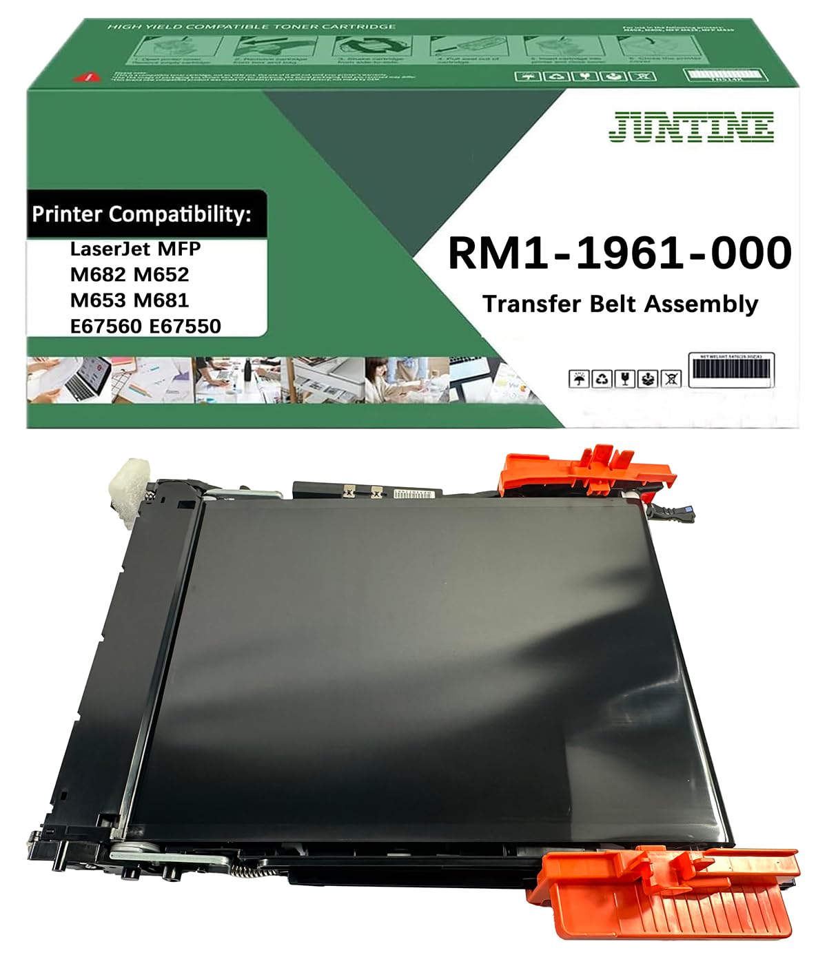 JUNTINE RM1-1961-000 Transfer Belt Assembly Replacement for HP RM1-1961-000 Transfer Belt Assembly Compatible with HP Laserjet MFP M682 M652 M653 M681 E67560 E67550 Printers(1-Pack)