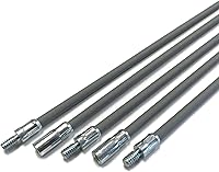 Vista 3 de Midwest Hearth Kit de cepillo redondo de chimenea para estufa de pellets de 3 pulgadas y varilla de chimenea de 20 pies