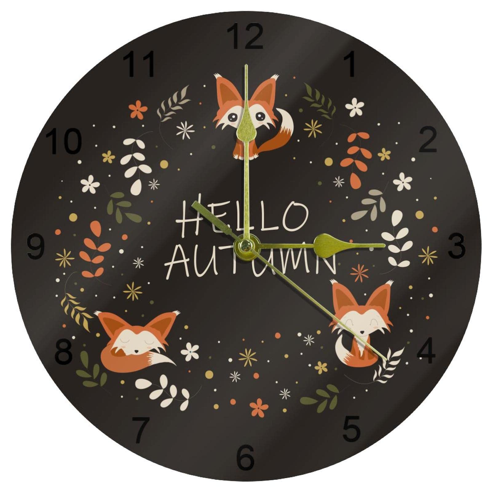 Horloge murale silencieuse sans tic-tac ronde et facile à lire pour salon