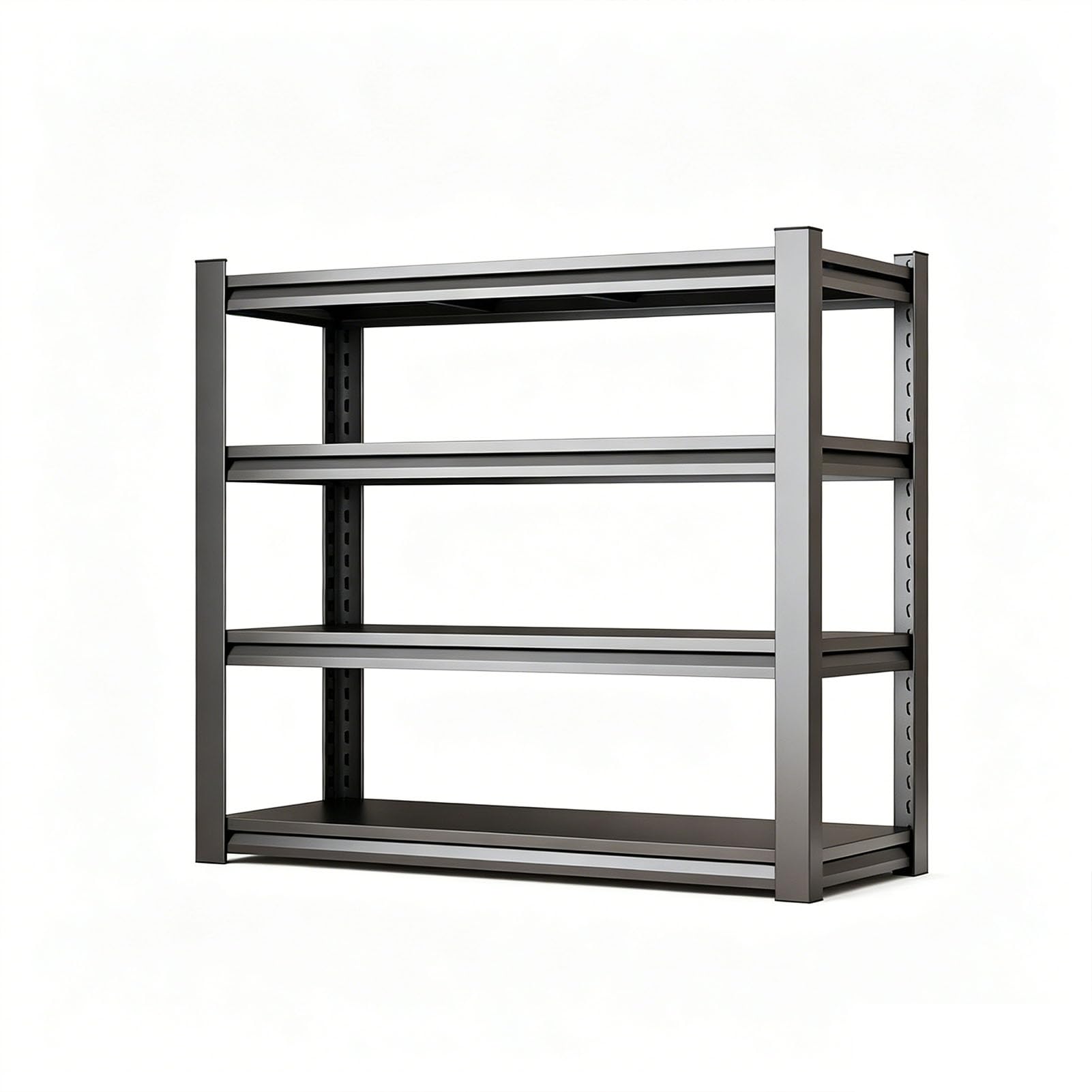 TBATM Adjustable Storage Shelving Unit, Heavy Duty Organizer Rack, Easy Assembly Utility Storage for Garage, Pantry, Basement, Workshop,4 Tier W59×D20×H46