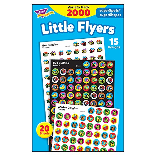 TREND enterprises, Inc. T-46931 Little Flyers superSpots/superShapes Variety Pack, 2000/Pack