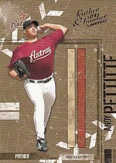 2004 Donruss Leather and Lumber #58 Andy Pettitte Houston Astros MLB Baseball Card NM-MT