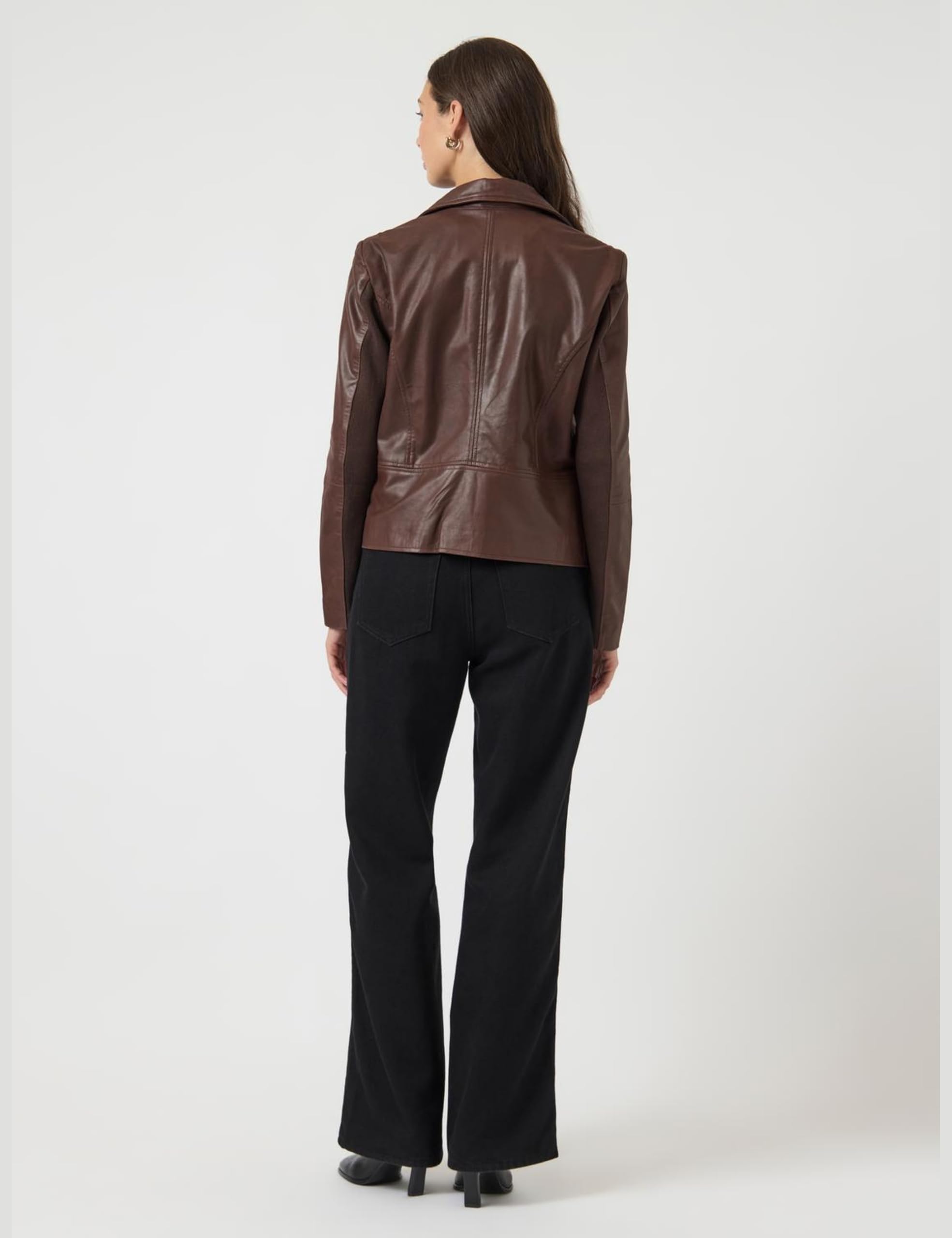Y.A.S Damska kurtka skórzana Yassophie Leather Jacket NOOS Chicory Coffee, M, Chicory Coffee, M