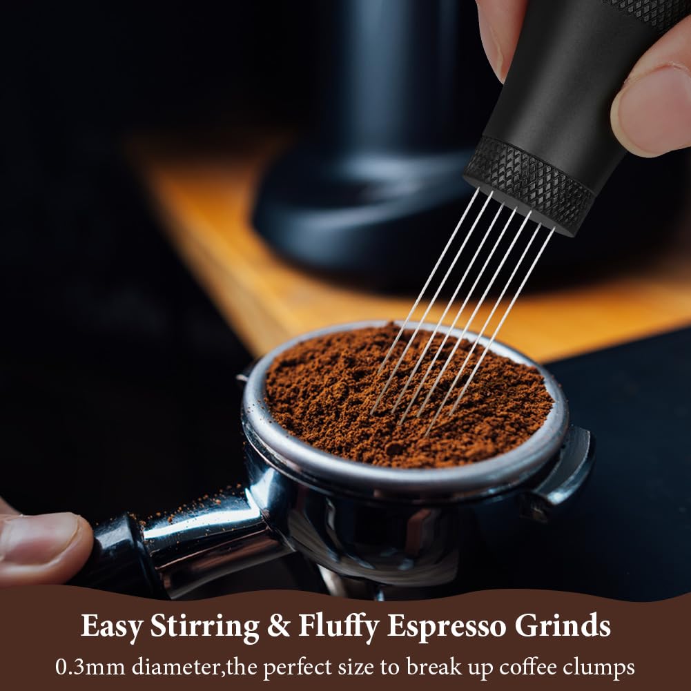 HOTUT Agitador Aguja de Café,17 Agujas de Acero Inoxidable,Agitador de Café Expreso de 0,3 mm,Herramienta de Distribución de Espresso,Accesorios para Herramientas de Distribución WDT de café