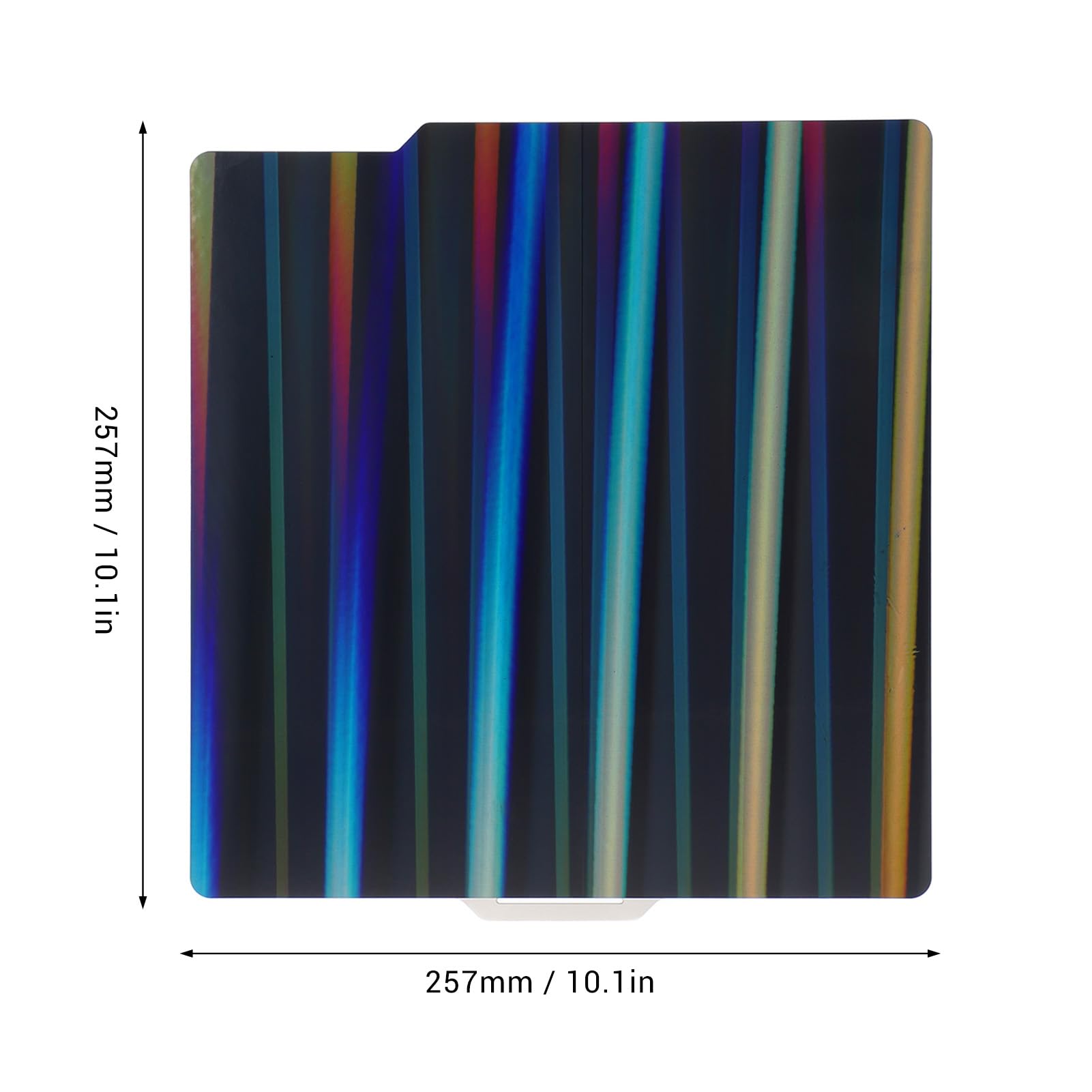 3D Printer Build Plate Slick Sided 257x257mm Detachable 3D Printer Build for X1 X1E P1P P1S A1