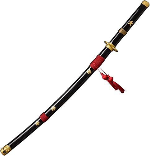 Sword fort Carbon Steel Roronoa Zoro Swords Real Metal About 41 inches Katana Anime Cosplay Sword,Yama Enma Arashi Death Surgeon Trafalgar Law luffy