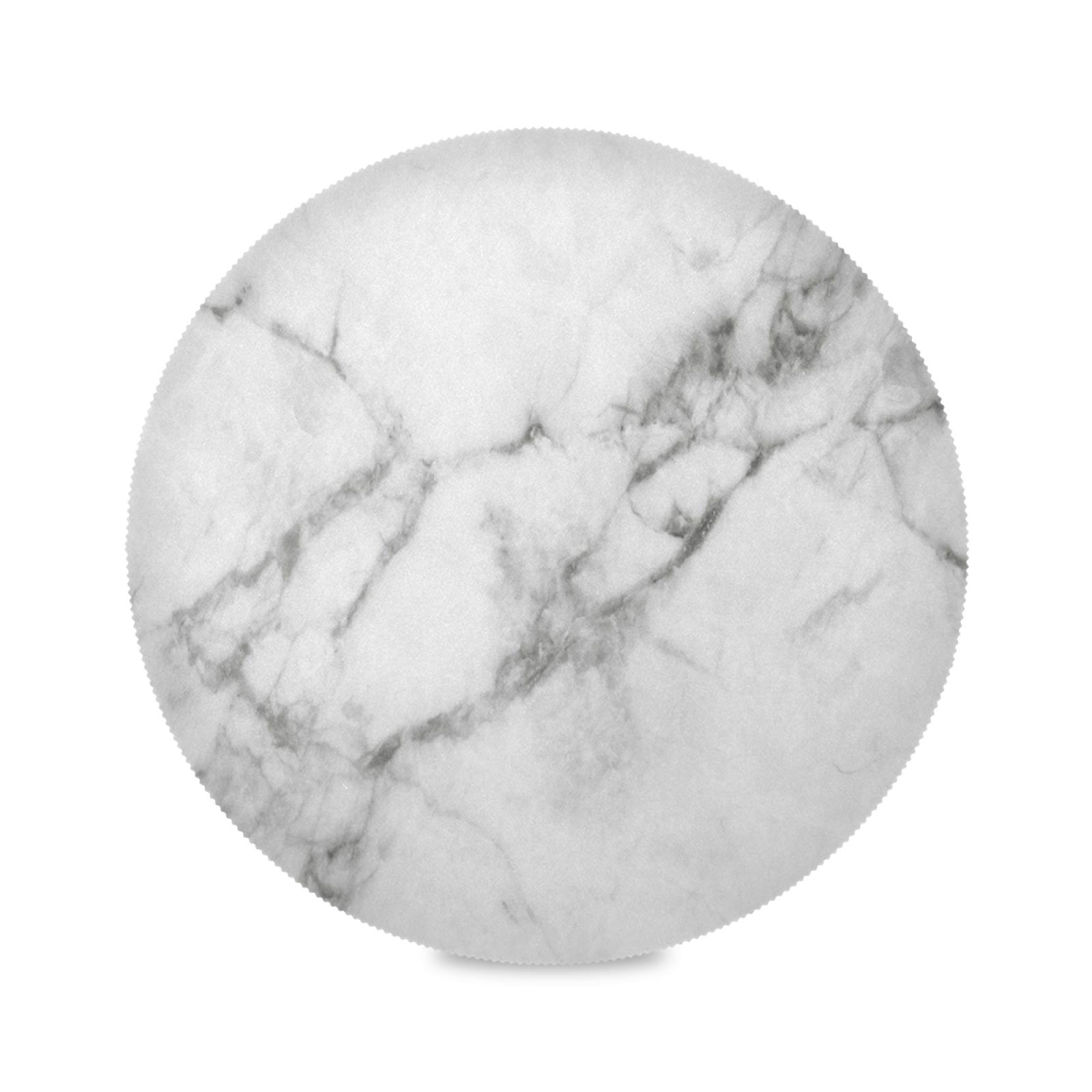 White Marble Mineral Stone Scratches Round Placemats for Dining Table Mats Set of 4, Washable Place Mats for Kitchen Table