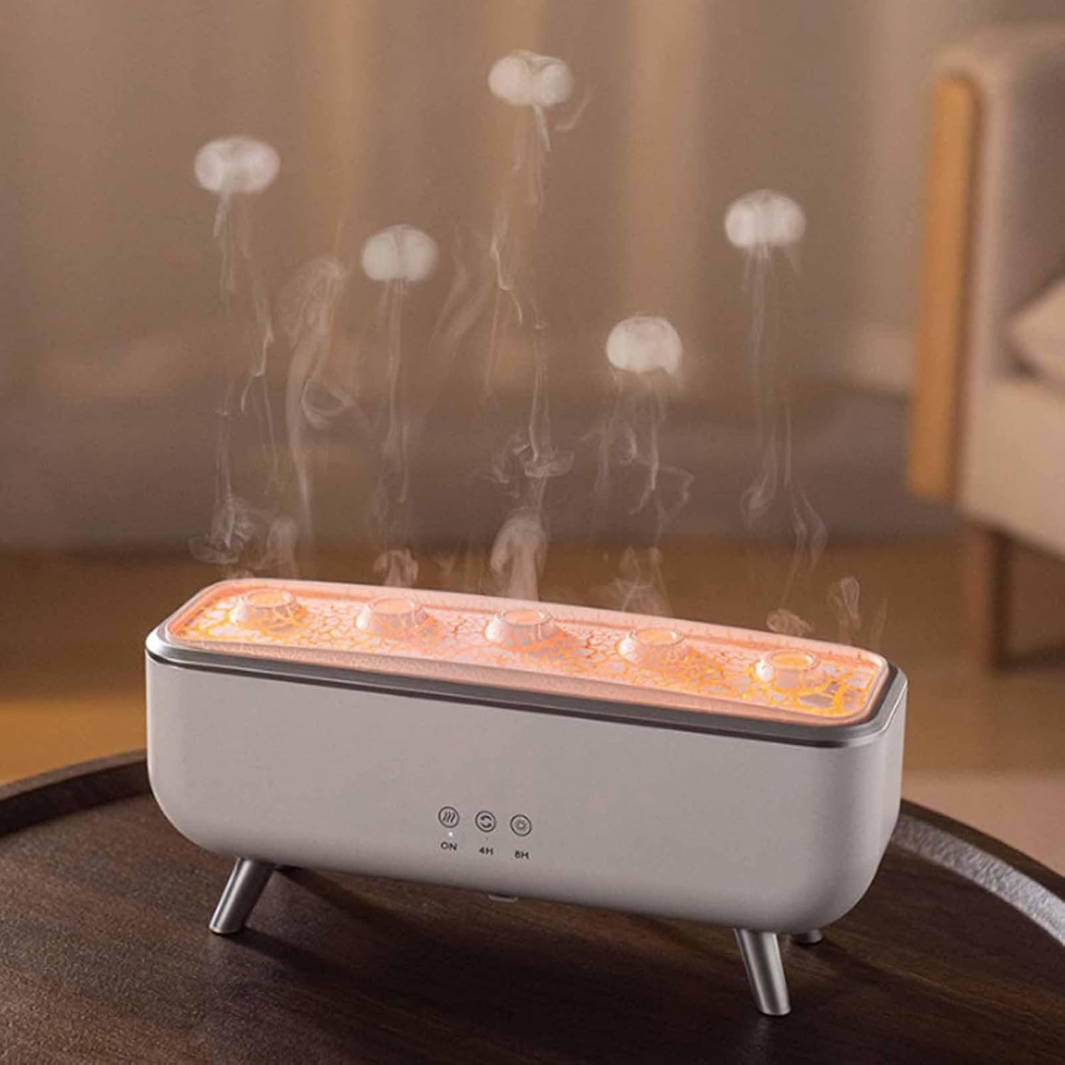 Amazon.co.jp: [Luvian]クラゲの加湿器 アロマディフューザー 火山加湿
