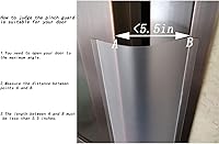 Vista 3 de Protector de pellizco de puerta a prueba de bebés, cubierta de bisagra de puerta, protector de puerta para seguridad de dedos de niños, protectores