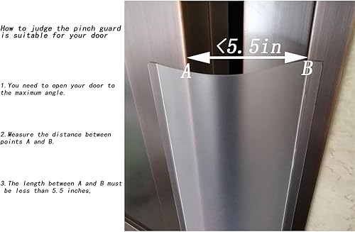 Miniatura 3 de Protector de pellizco de puerta a prueba de bebés, cubierta de bisagra de puerta, protector de puerta para seguridad de dedos de niños, protectores