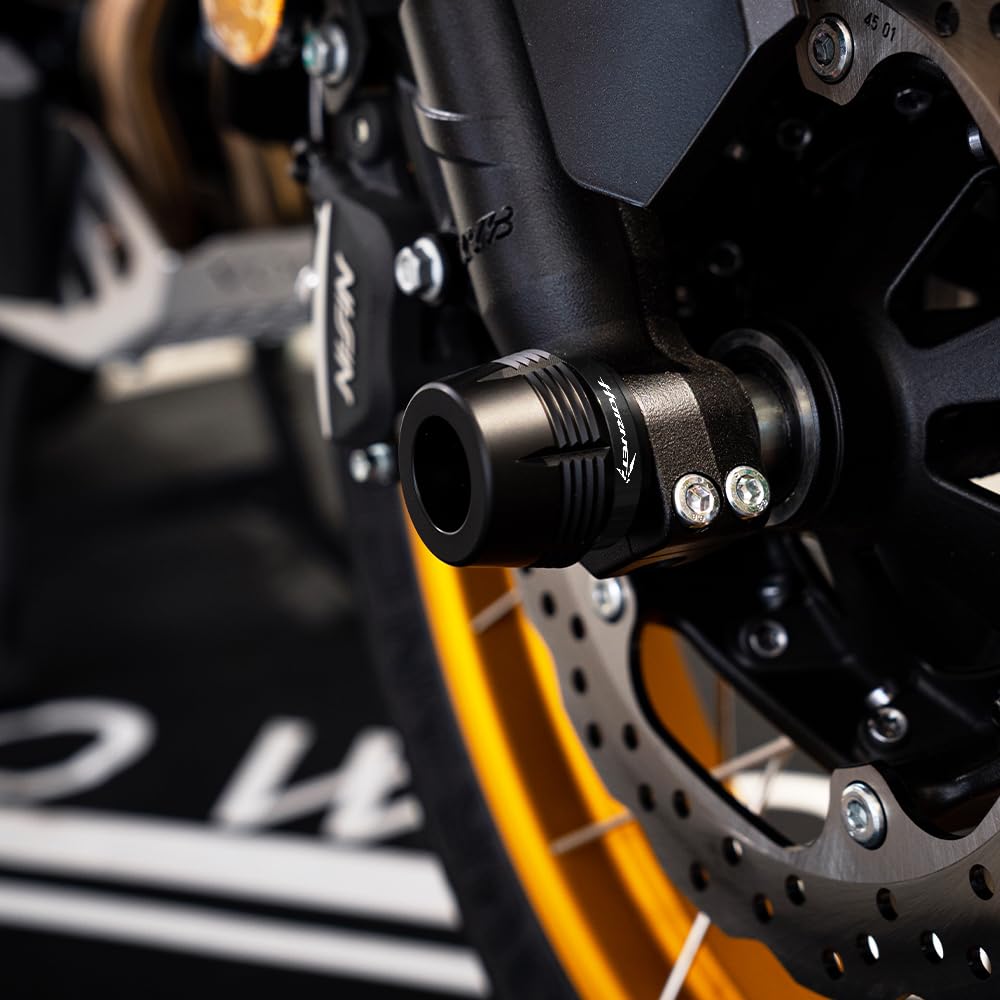Protezione Ruota Moto Adatta Per CB750 CB 750 1000 Hornet CB1000 Hornet SP 2024 2025 Anteriore Posteriore Ruota Forcella Slider Asse Crash Protector Hornet 750 1000 sp (Nero)