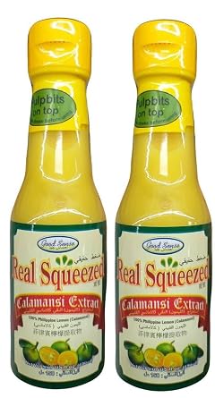 Good Sense Real Squeezed Calamansi Extract,150 ml 5.07 fl oz 2 Bottles, 100% Philippine Lemon Calamansi, Best for Marinating, Cooking, and Seasoning