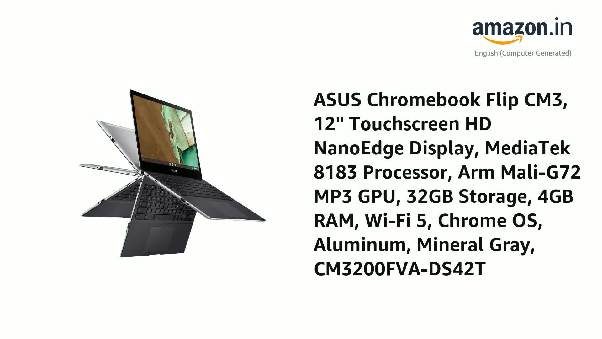 ASUS Chromebook Flip CM3, 12