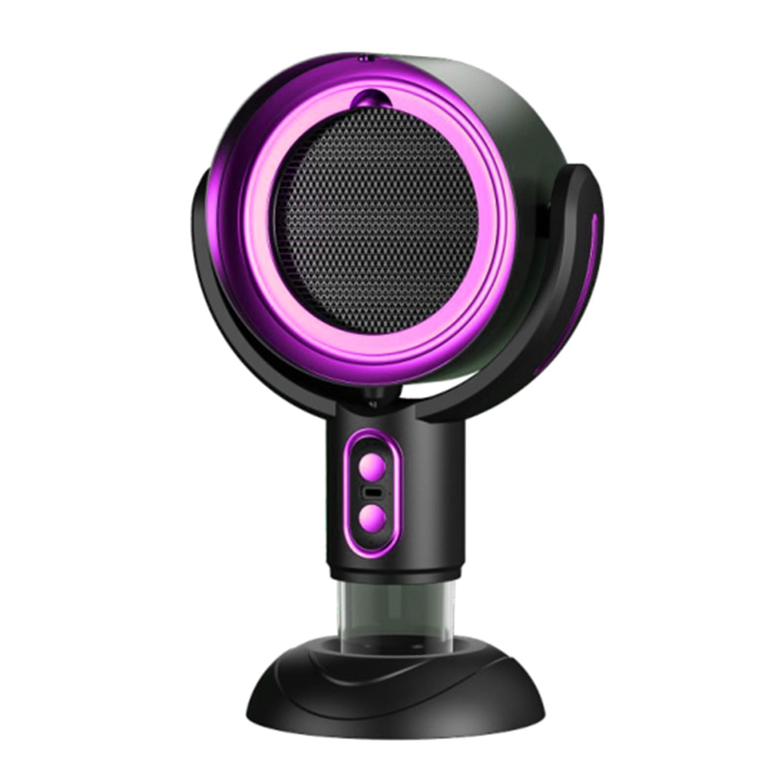 Kalttoy Purple Desktop Ranges Hood Soot Purifying Device Quiet Operations Kitchen Exhaust Hood Abs Texture For Kitchen Usb Powered Exhaust Fan