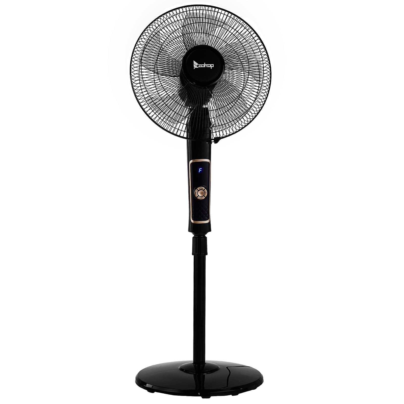 LEADZM Ventilateur sur pied 5 pales de 40 cm de diamètre