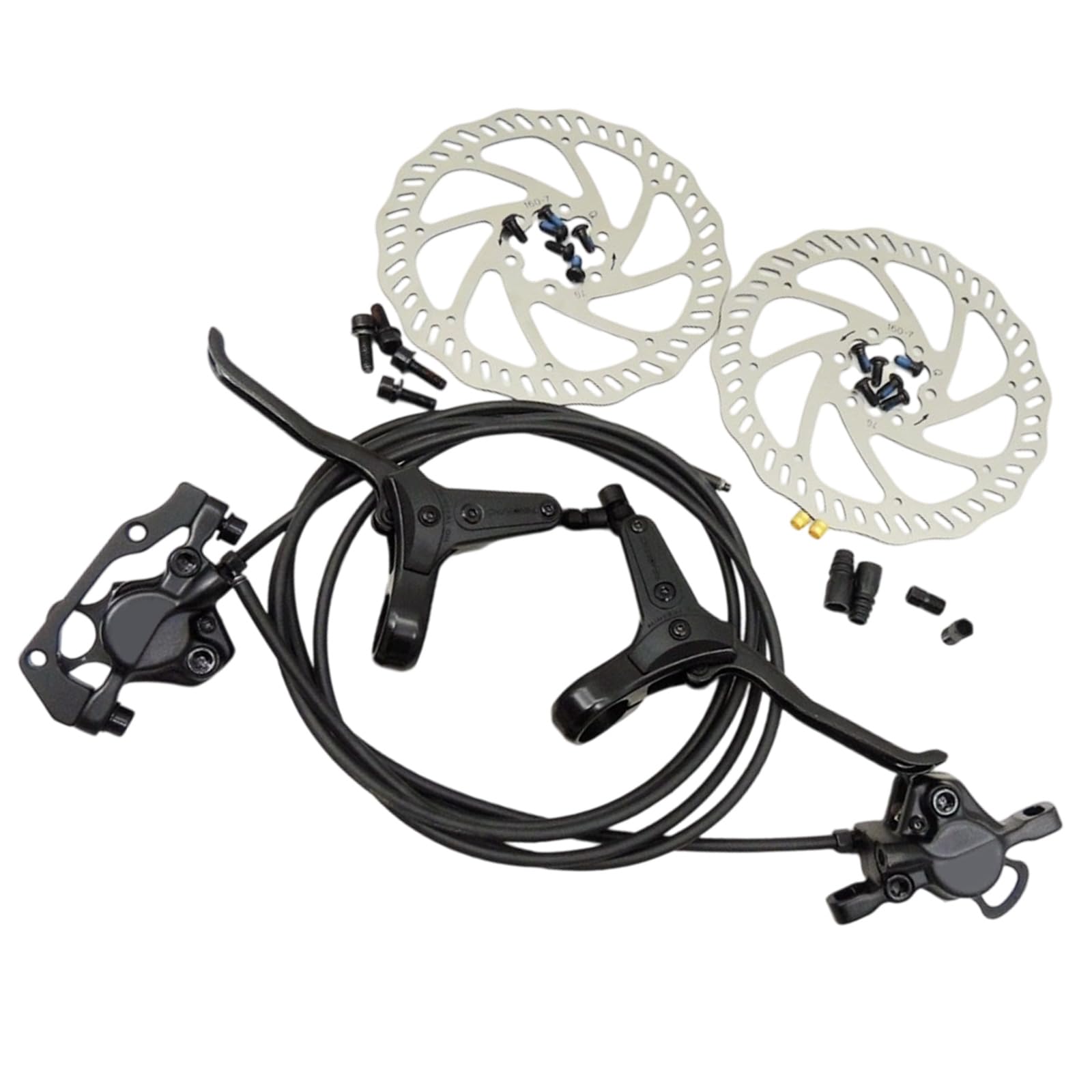 Freno de disco hidráulico de instalación rápida para bicicletas de carretera de 160 mm y ajuste de presión flexible para controlar sistemas de frenado hidráulico para bicicletas