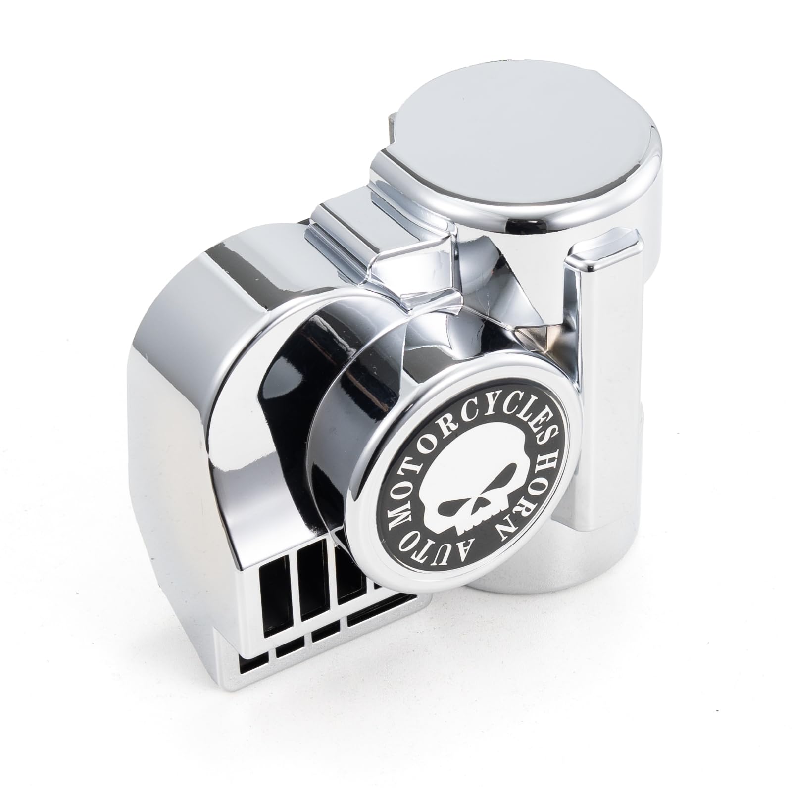 FARBIN Air Horn for Cars Trucks Harley-Davidson Motorcycle with Horn Cover Silver 12V 150DB Train Sound Car Horn Kit Super Loud Horn for Motorbike Truck Boat Pickup (12V, Silver Shell)