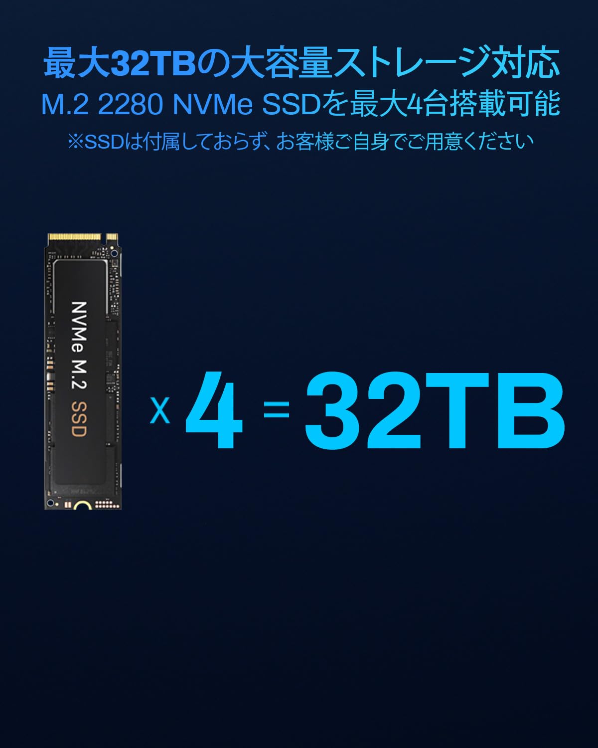 Amazon | TERRAMASTER D4 SSD NVMe 外付けケース - USB4 40Gbps 超高速