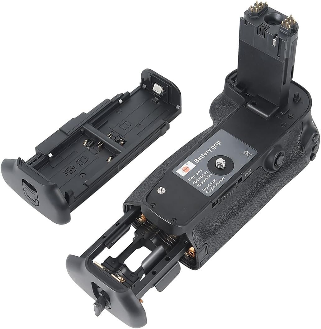 DSTE Pro IR Remote BG-E11 Vertical Battery Grip Compatible with Canon EOS 5D Mark III 5D3 5DS 5DSR Digital Camera as LP-E6 LP-E6N
