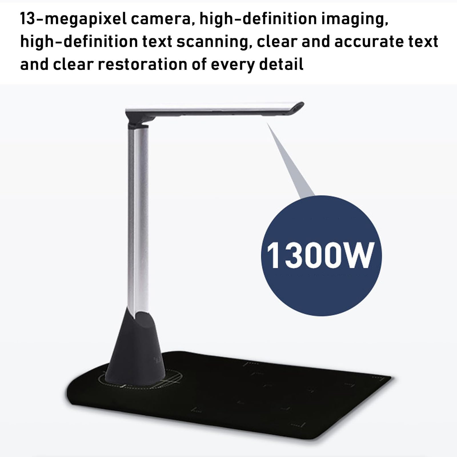 Smart Document Scanner PDF Word Editable Scanner 13MP - USB A3/A4 Book Scanner With OCR ...