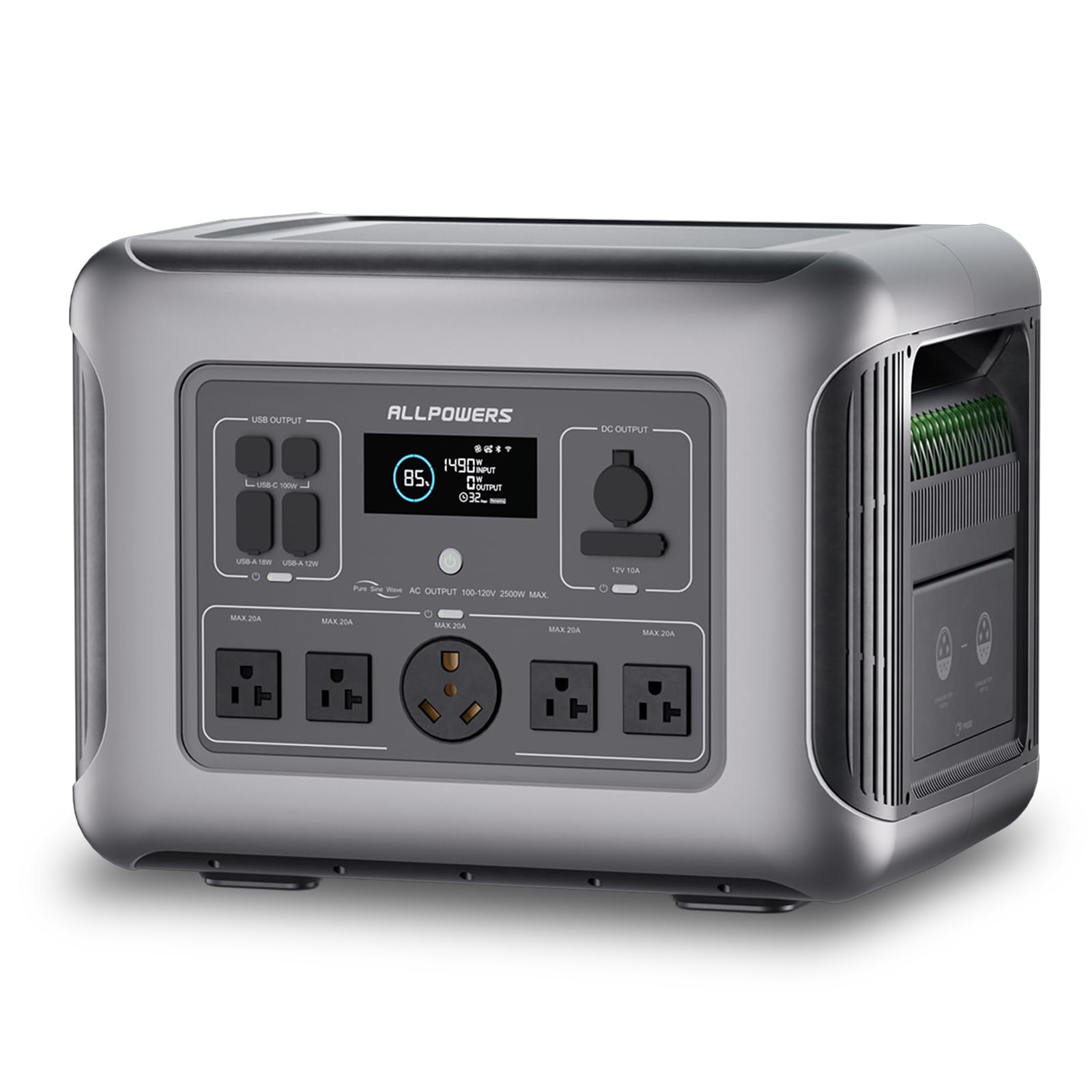 Amazon.com: ALLPOWERS R2500 Portable Power Station, 2016Wh LiFePO4