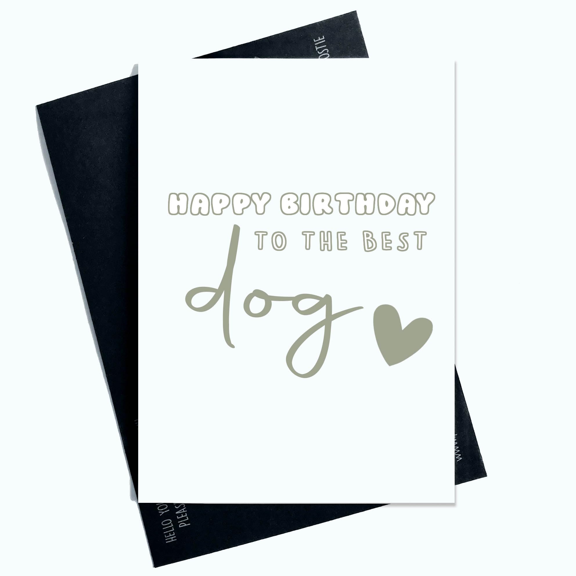 Peachy Antics Geburtstagskarte Für Hunde – 'Happy Birthday To The Best Dog', A5, Persönlich Beschriftbar