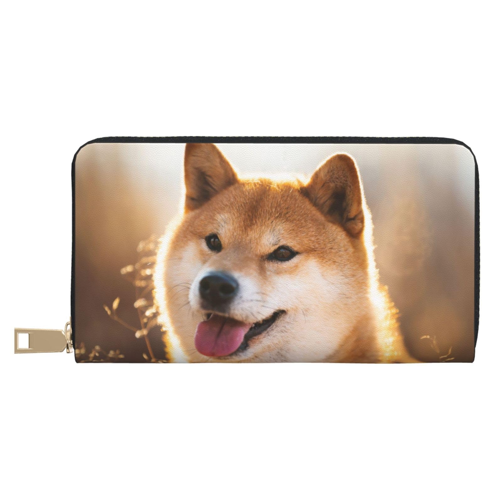 Amazon.co.jp: 財布 柴犬 犬柄 萌え かわいい 長財布 ラウンド